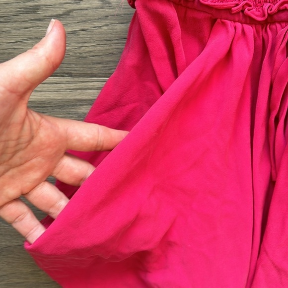 Catherine Malandrino| Finesse Strapless Jumpsuit in Geranium pink / 95% silk - Picture 5 of 15